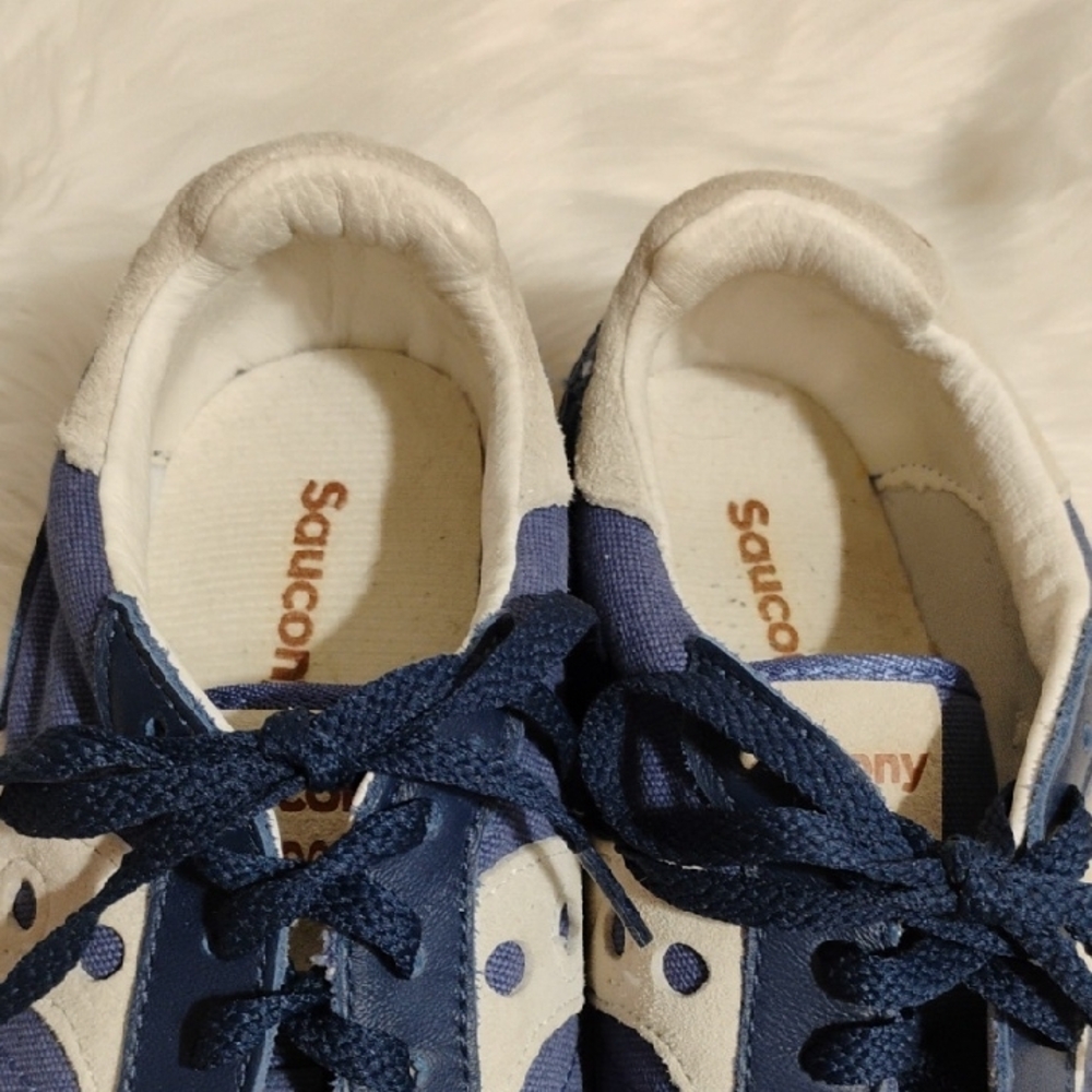 SALE! Saucony Shadow Men's Blue/White Sneakers Sz.8 Hardly Worn #204 CRATE - Picture 10 of 16